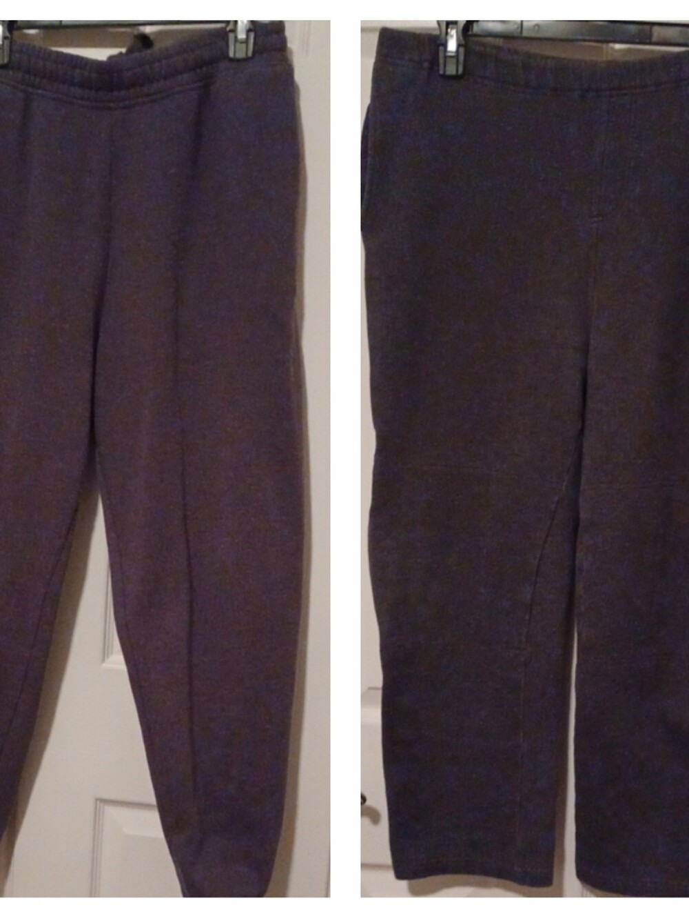 2 Pairs Classic Men's Gray Sweatpants - Comfortable Jogger Pants Size Large